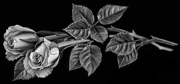 Отретушированные лилии на гранит