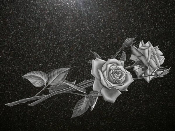 Розы со свечой для гравировки