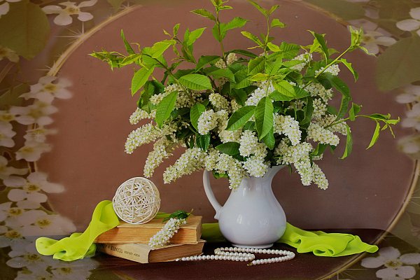 Цветущая черемуха в вазе