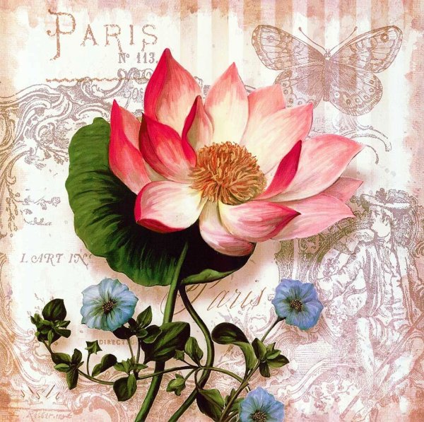 Винтажные цветы арт