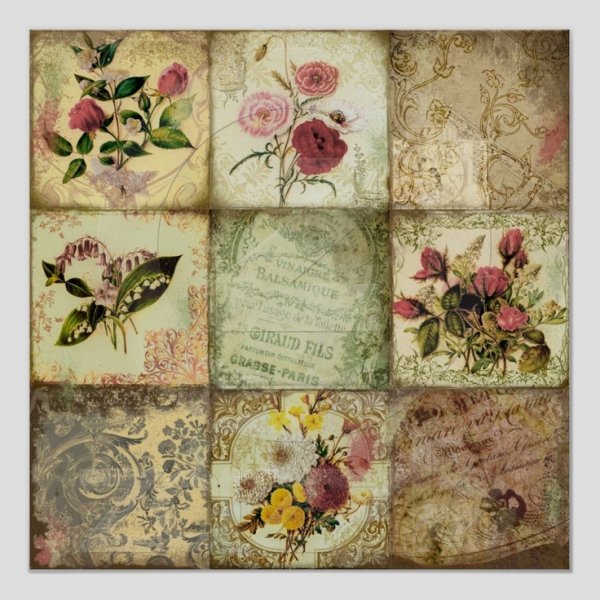 Винтажные карты для декупажа