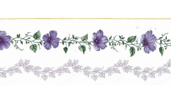 Цветочные бордюры узор