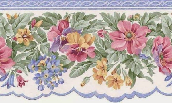 Цветы для декупажа полосой