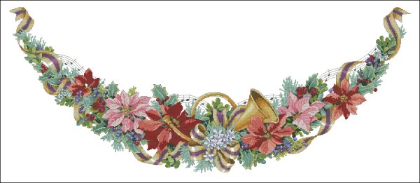 Цветочные гирлянды для декупажа