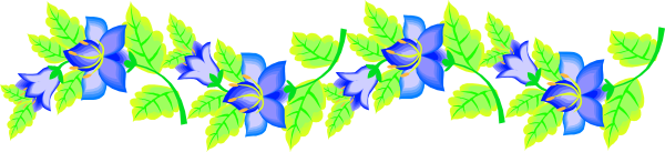 Цветочный орнамент в полосе