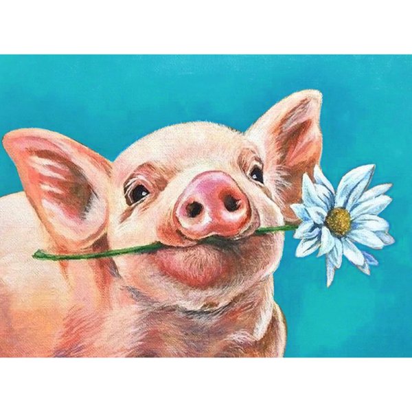 Хрюшка с цветочками