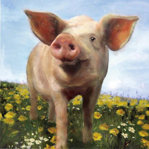 Поросенок абстракция