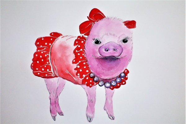 Свинка с цветами