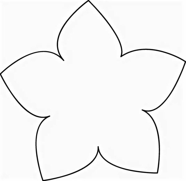 Форма цветка для вырезания