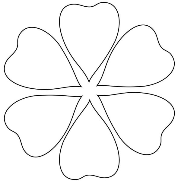Трафареты лепестков цветов