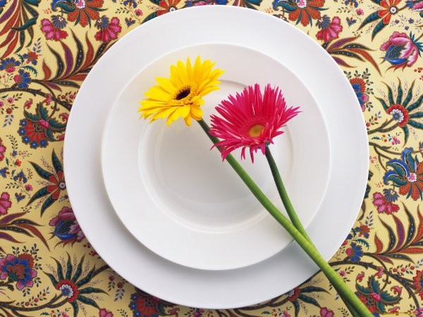 Цветы к обеду даме