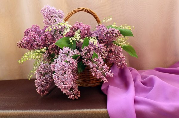 Сирень и Ландыши букет