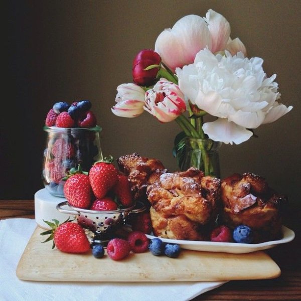 Цветы и еда