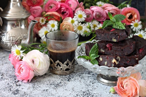 Чай с цветами