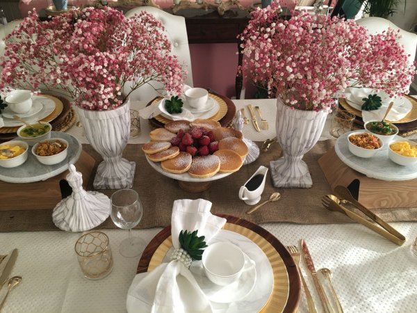 Красивая сервировка завтрака