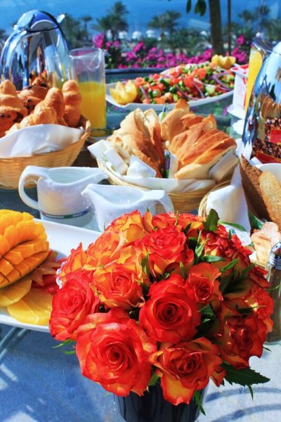 Цветы и морепродукты