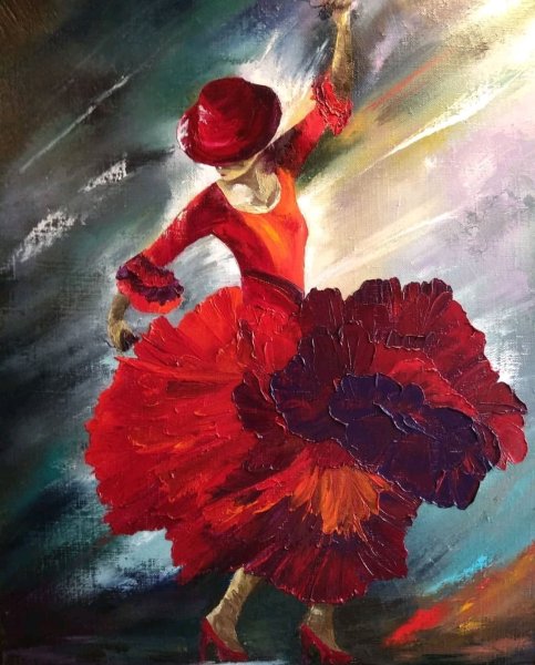 Испанский танец шоколад рисунок