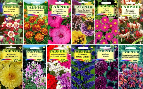 Семена цветов с названиями