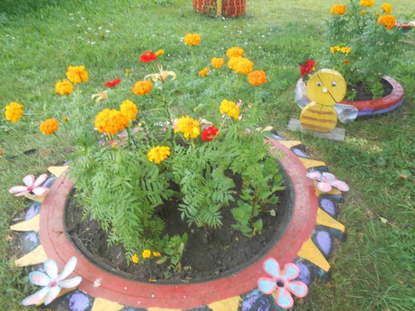 Клумбы в ДОУ