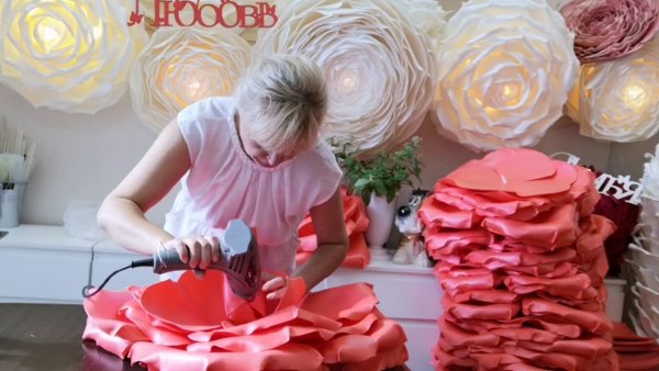 Роза из изолона мастер класс