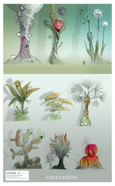 Растения концепт арт