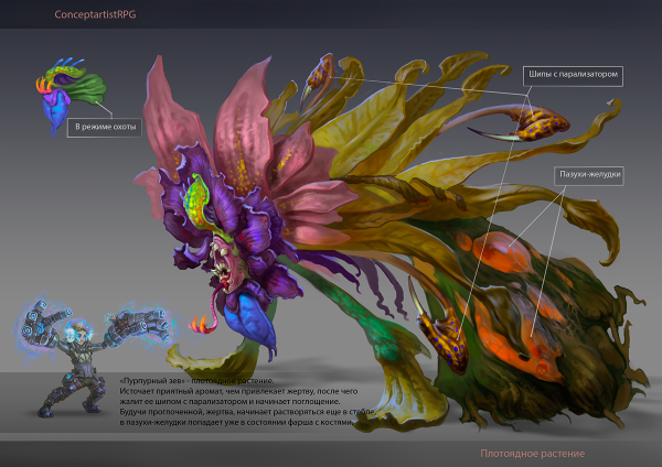 Фэнтези цветы концепт