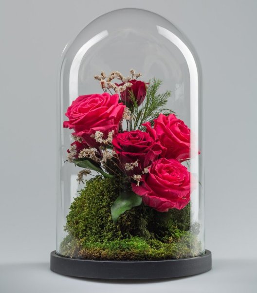 Сувенир цветок в стекле