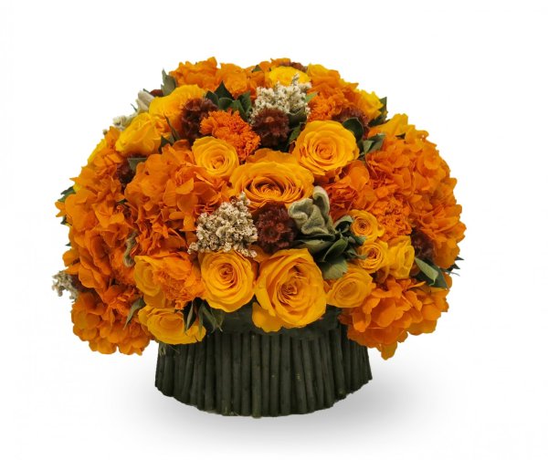 Желто оранжевый букет
