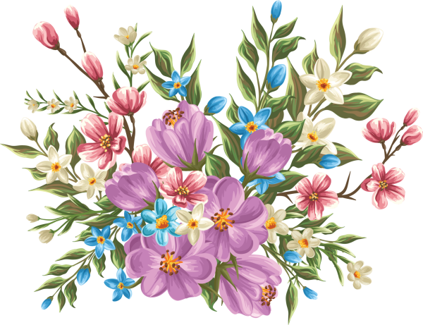 Цветок Крокус и мимозу