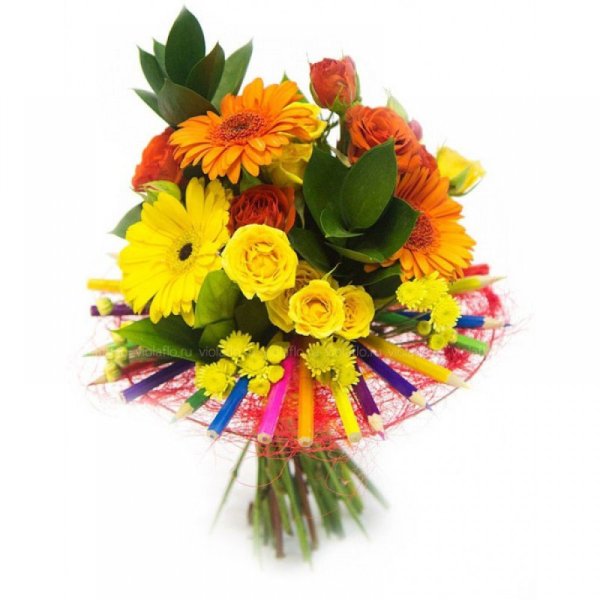 Букет карандашом