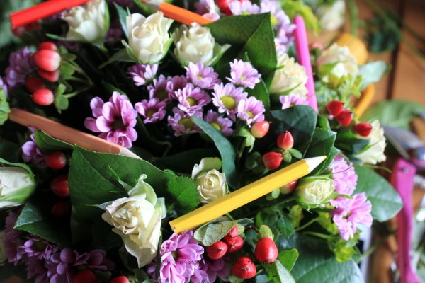 Красивые цветы для учителя