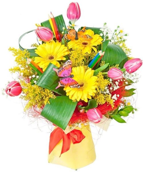 Цветы учителю