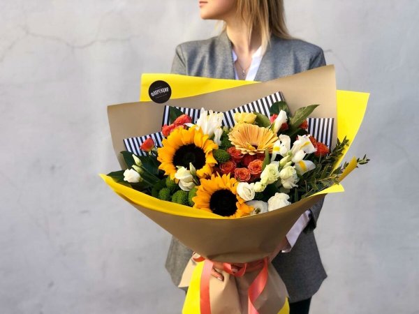Школьный букет на день учителя