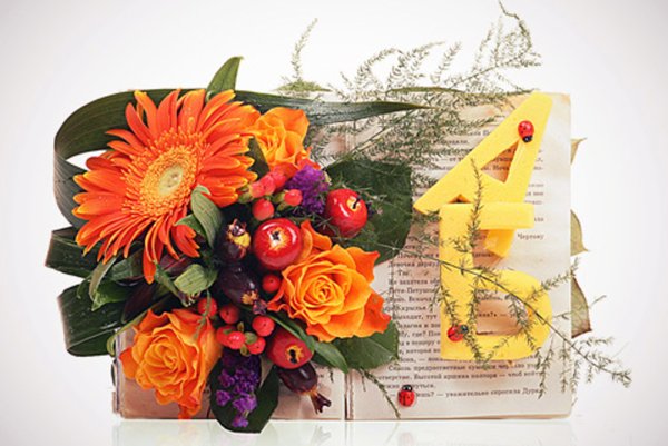 Букет цветов для учительницы