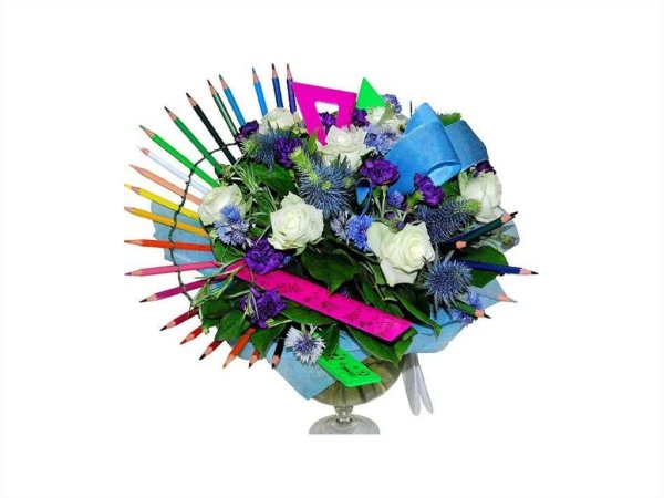 Букет цветов в офисе