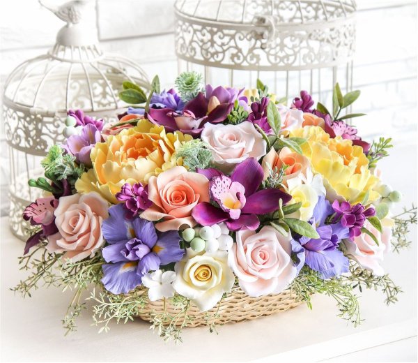 Красивые композиции из цветов