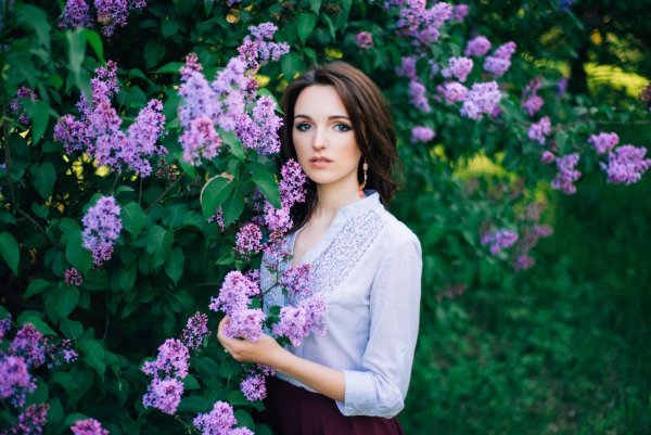 Фотосессия в сирени