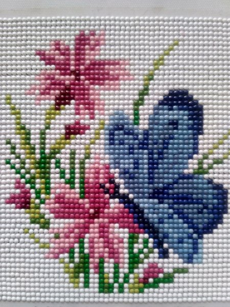 Маленькая вышивка цветы