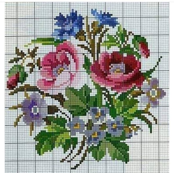 Вышивка крестом схемы