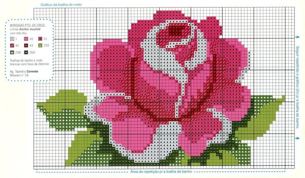 Жаккардовые узоры цветы