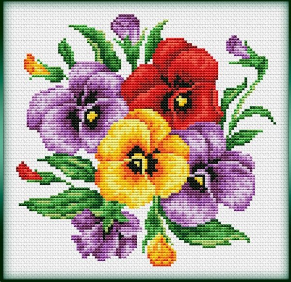 Вышивка крестом несложная