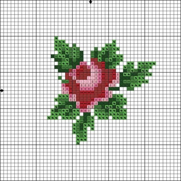 Эскизы для вышивки крестиком цветы