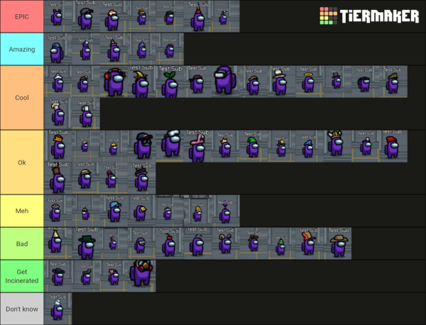 Амонг АС шляпки