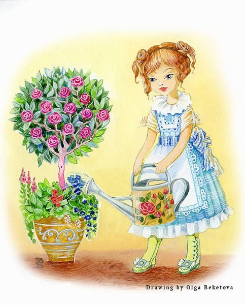 Поливать цветы