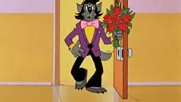 Волк из ну погоди с цветами