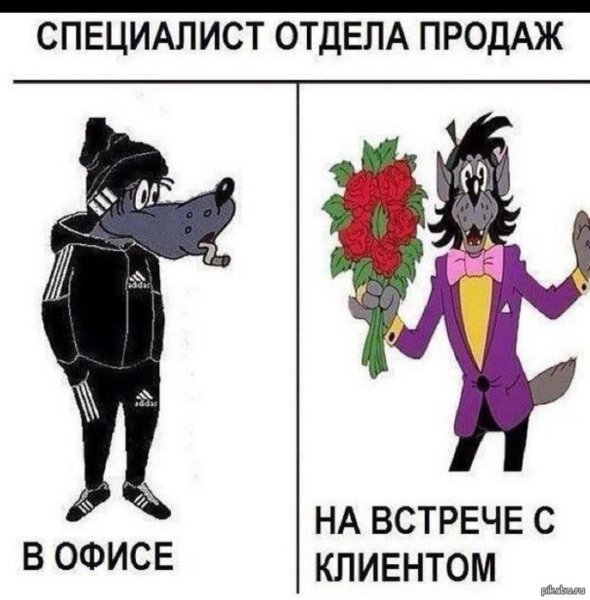 Волк поздравляет с 8 марта