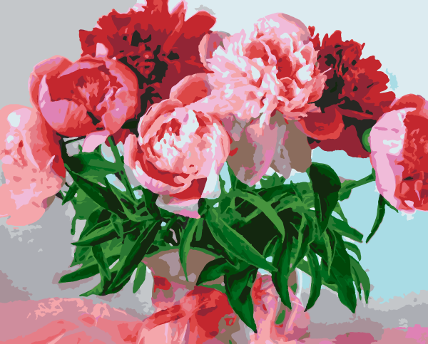 Яркий и нежный букет цветов