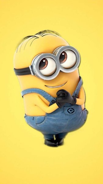 Миньоны стоят в ряд