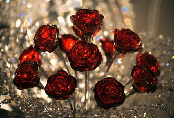 Стеклянная роза