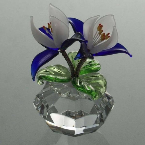Красивые стеклянные цветы